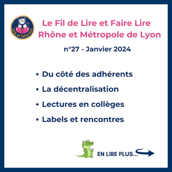 Les lettres d’information - Lire et Faire Lire Rhône Et Métropole de Lyon